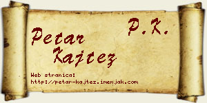 Petar Kajtez vizit kartica